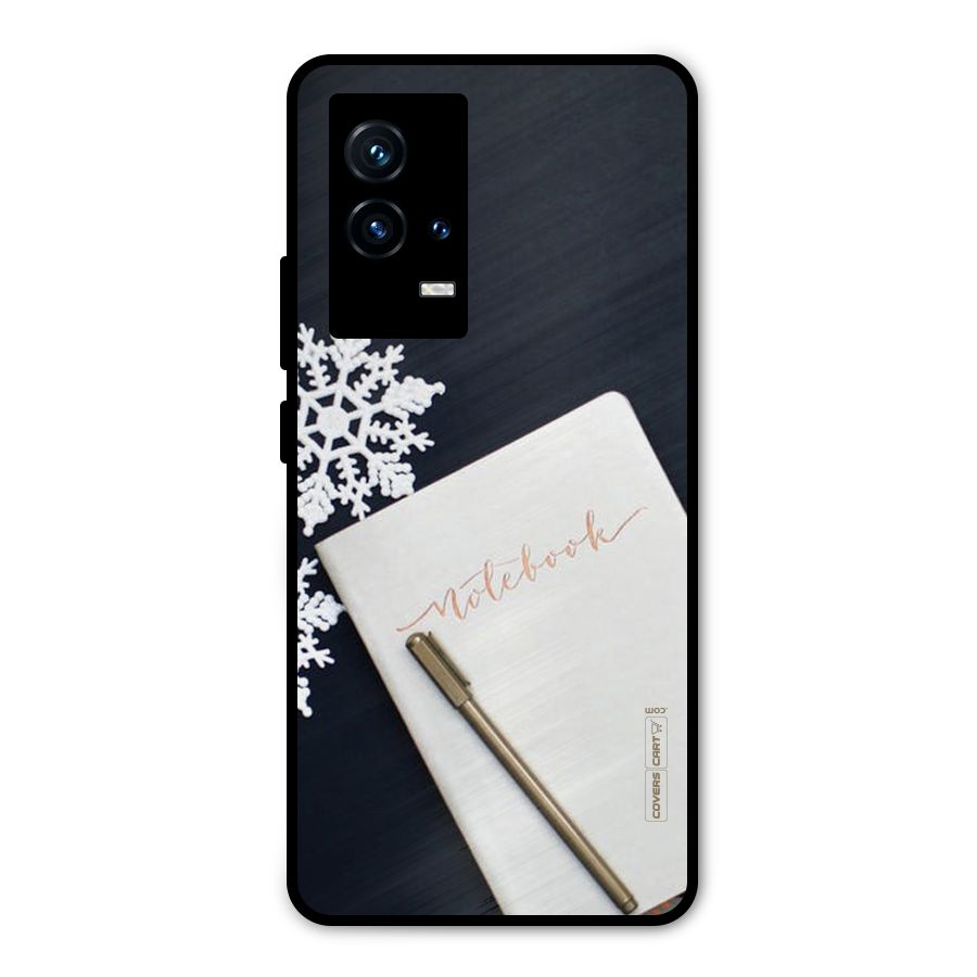 Snowflake Notebook Metal Back Case for iQOO 9 5G