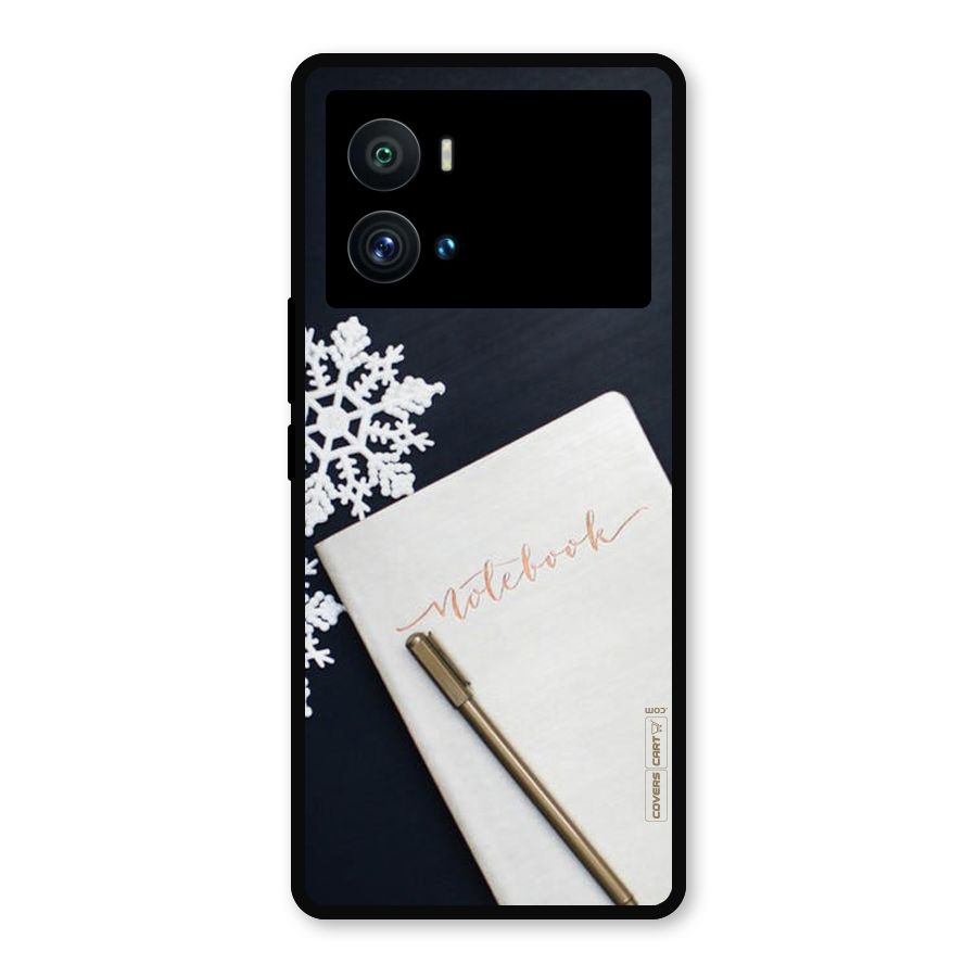 Snowflake Notebook Metal Back Case for iQOO 9 Pro