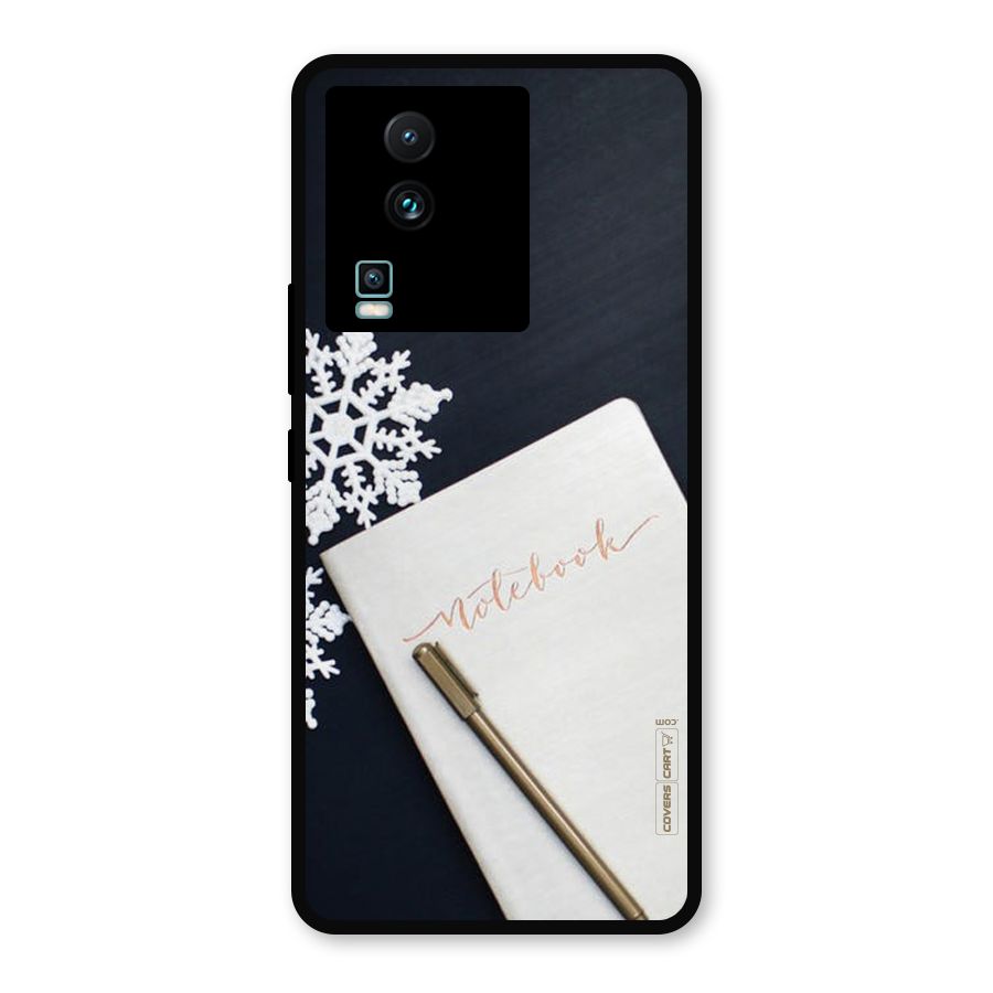 Snowflake Notebook Metal Back Case for iQOO Neo 7 Pro