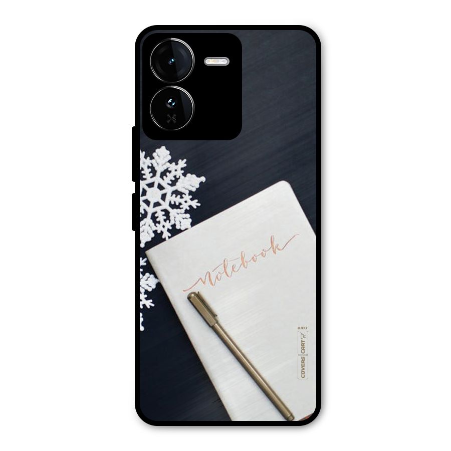 Snowflake Notebook Metal Back Case for iQOO Z9
