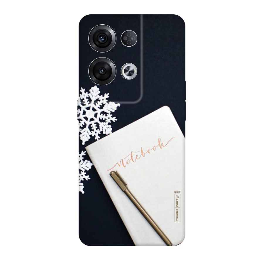 Snowflake Notebook Original Polycarbonate Back Case for Oppo Reno8 Pro 5G