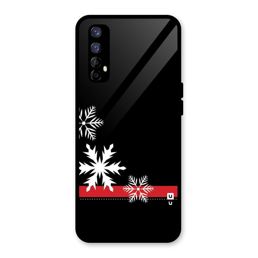 Snowflake Ribbon Glass Back Case for Realme Narzo 20 Pro