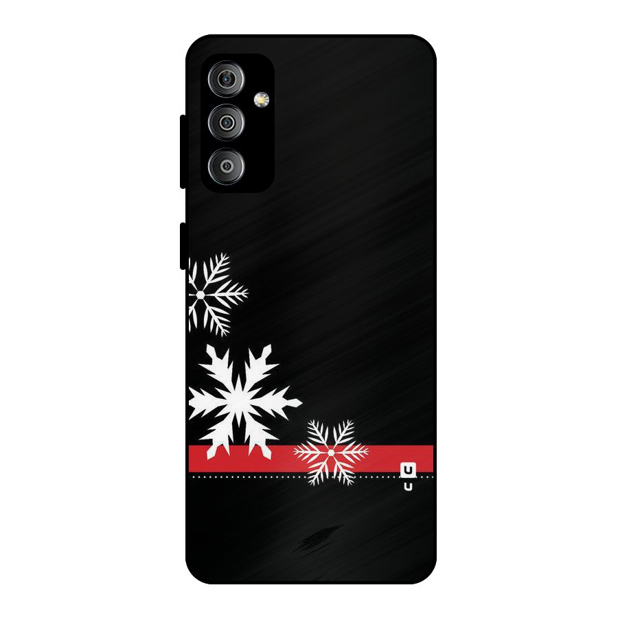 Snowflake Ribbon Metal Back Case for Galaxy F23