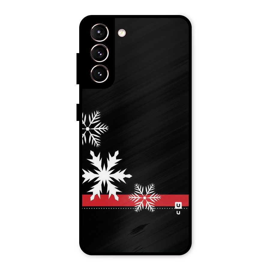 Snowflake Ribbon Metal Back Case for Galaxy S21 5G