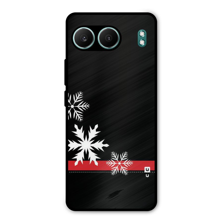 Snowflake Ribbon Metal Back Case for OnePlus Nord 4