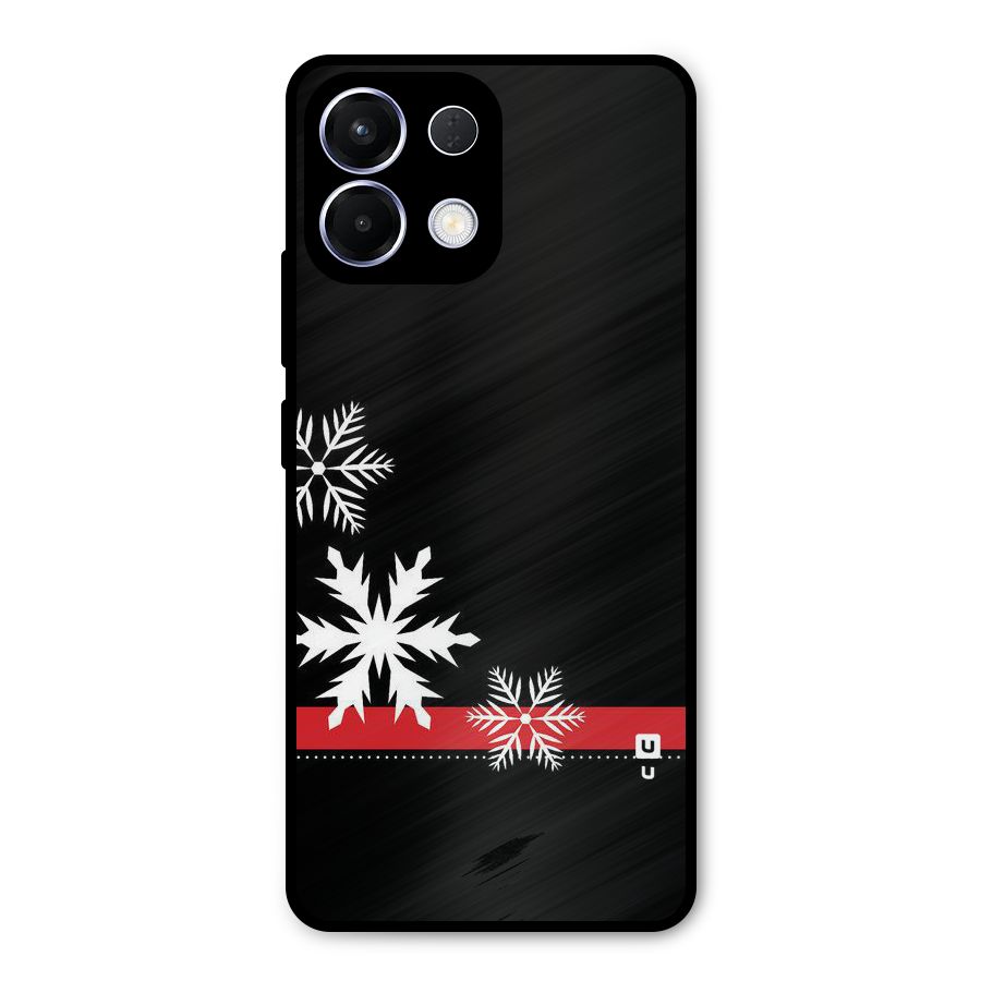 Snowflake Ribbon Metal Back Case for Oppo K13
