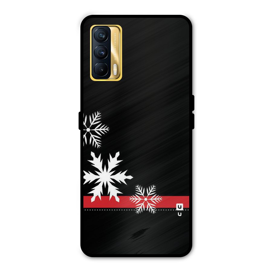 Snowflake Ribbon Metal Back Case for Realme X7