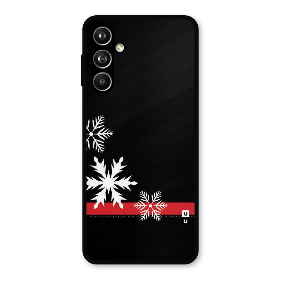Snowflake Ribbon Metal Back Case for Samsung Galaxy M54