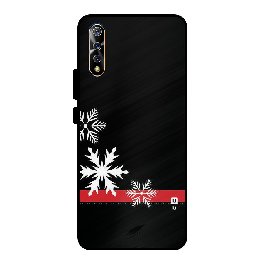 Snowflake Ribbon Metal Back Case for Vivo S1