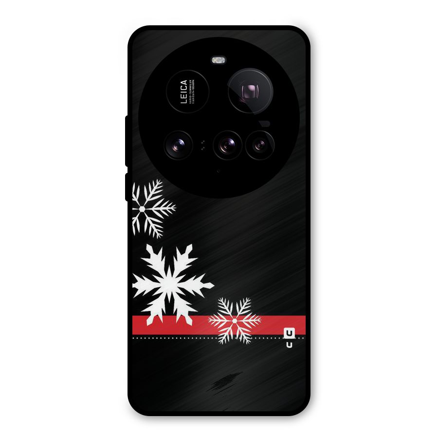 Snowflake Ribbon Metal Back Case for Xiaomi 15 Ultra
