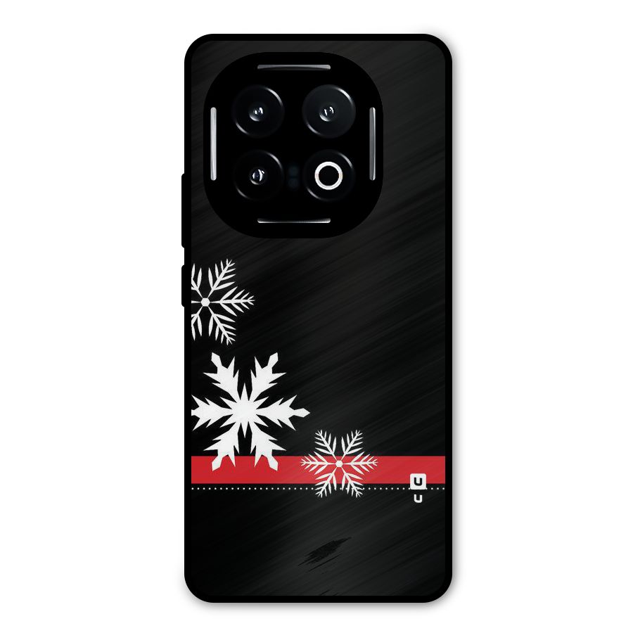 Snowflake Ribbon Metal Back Case for iQOO 13