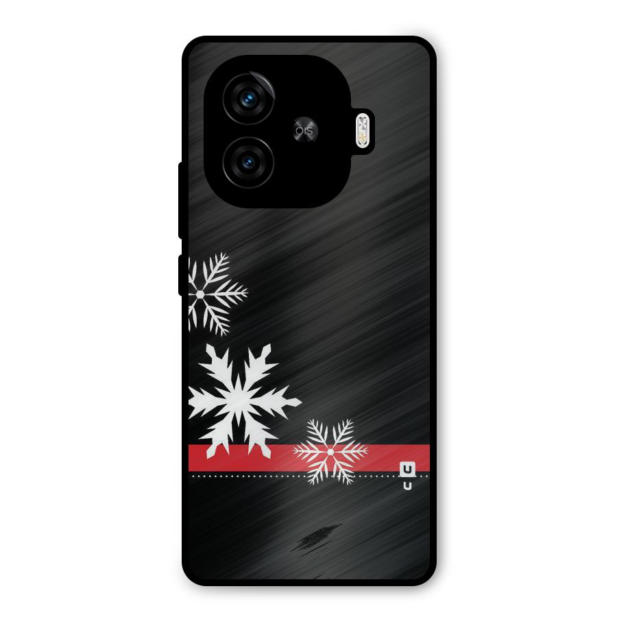 Snowflake Ribbon Metal Back Case for iQOO Neo 10R