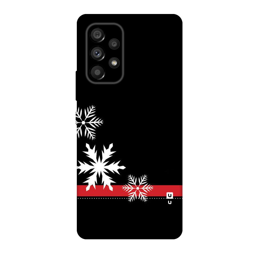 Snowflake Ribbon Original Polycarbonate Back Case for Galaxy A53 5G