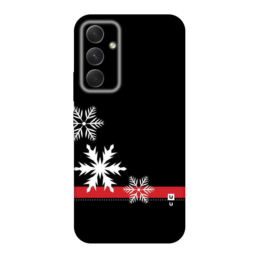 Snowflake Ribbon Original Polycarbonate Back Case for Galaxy A54