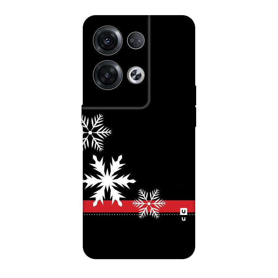 Snowflake Ribbon Original Polycarbonate Back Case for Oppo Reno8 Pro 5G