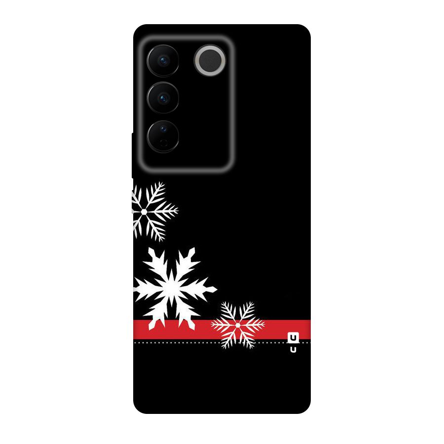 Snowflake Ribbon Original Polycarbonate Back Case for Vivo V27