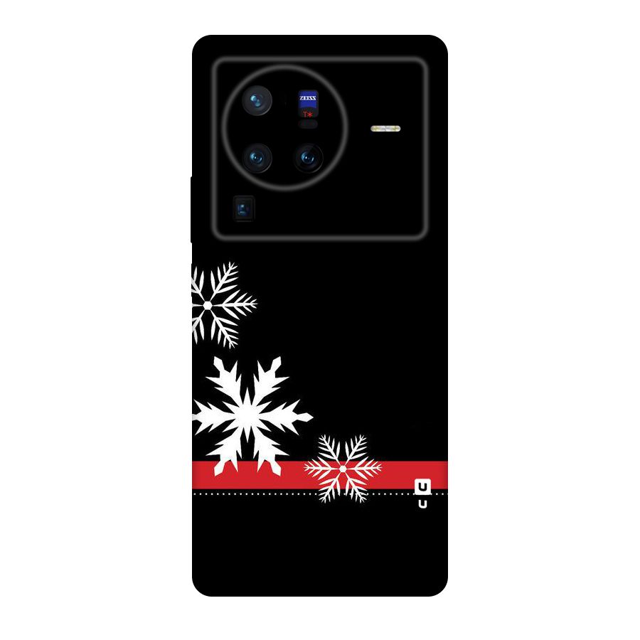Snowflake Ribbon Original Polycarbonate Back Case for Vivo X80