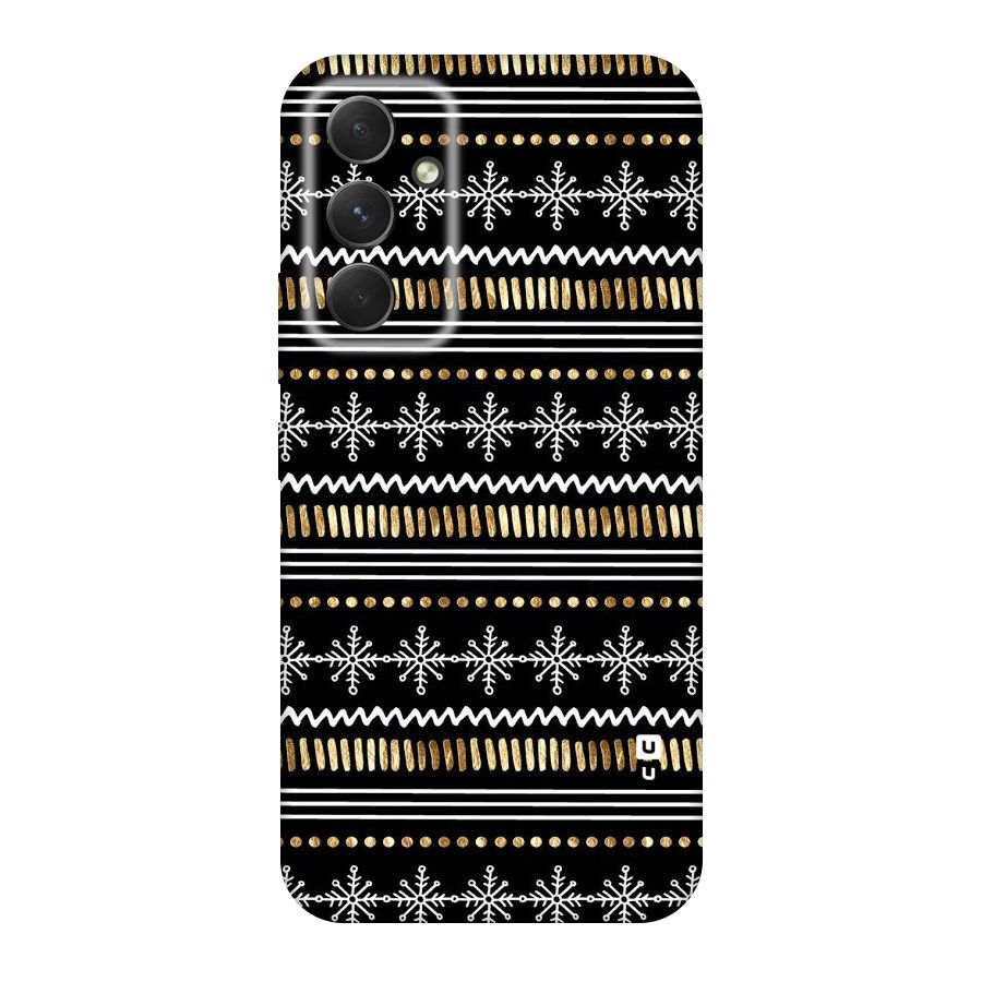 Snowflakes Gold Original Polycarbonate Back Case for Galaxy A54