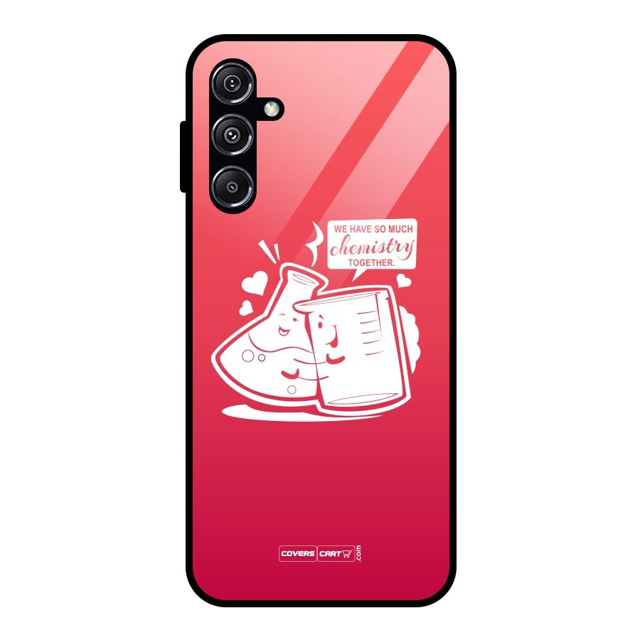 So Much Chemistry Glass Back Case for Galaxy M34 5G