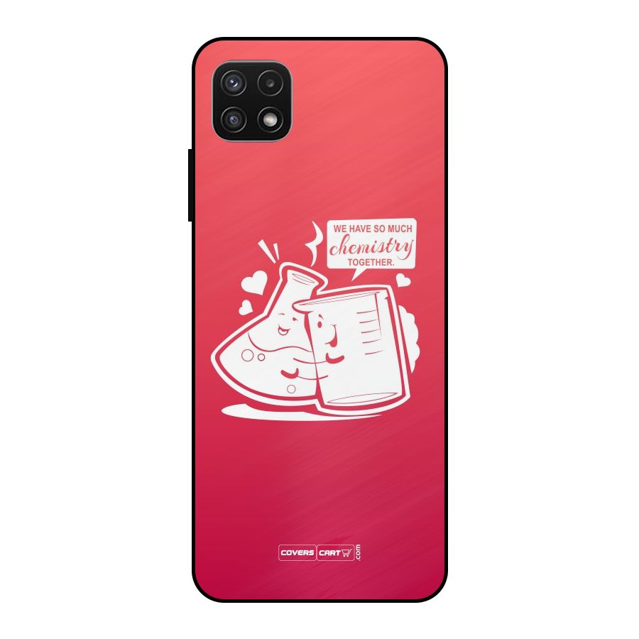 So Much Chemistry Metal Back Case for Galaxy A22 5G