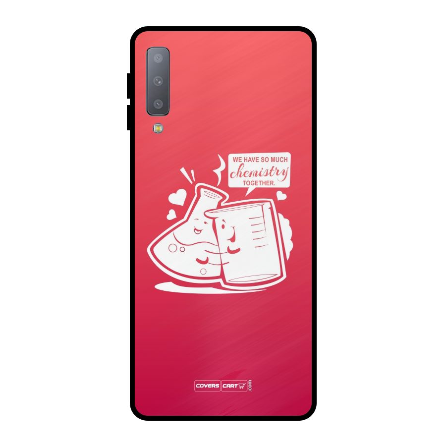 So Much Chemistry Metal Back Case for Galaxy A7 (2018)