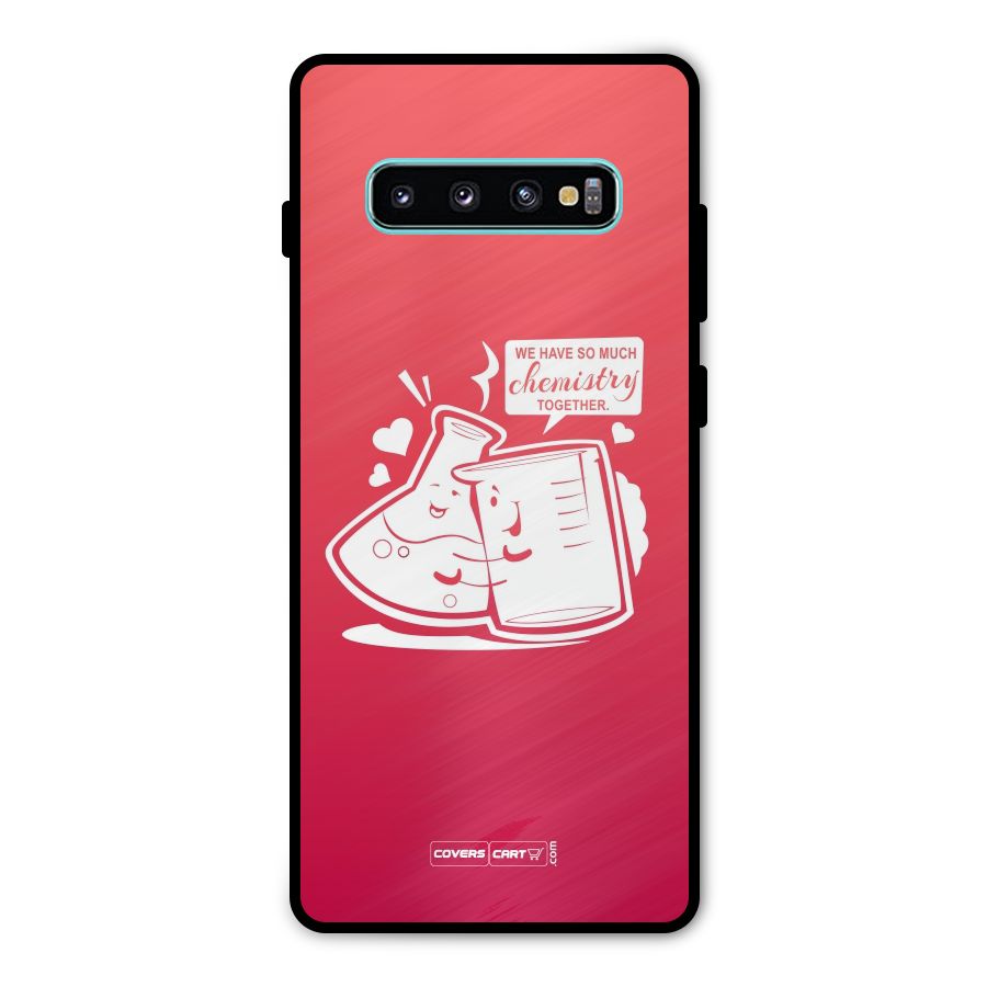 So Much Chemistry Metal Back Case for Galaxy S10 Plus