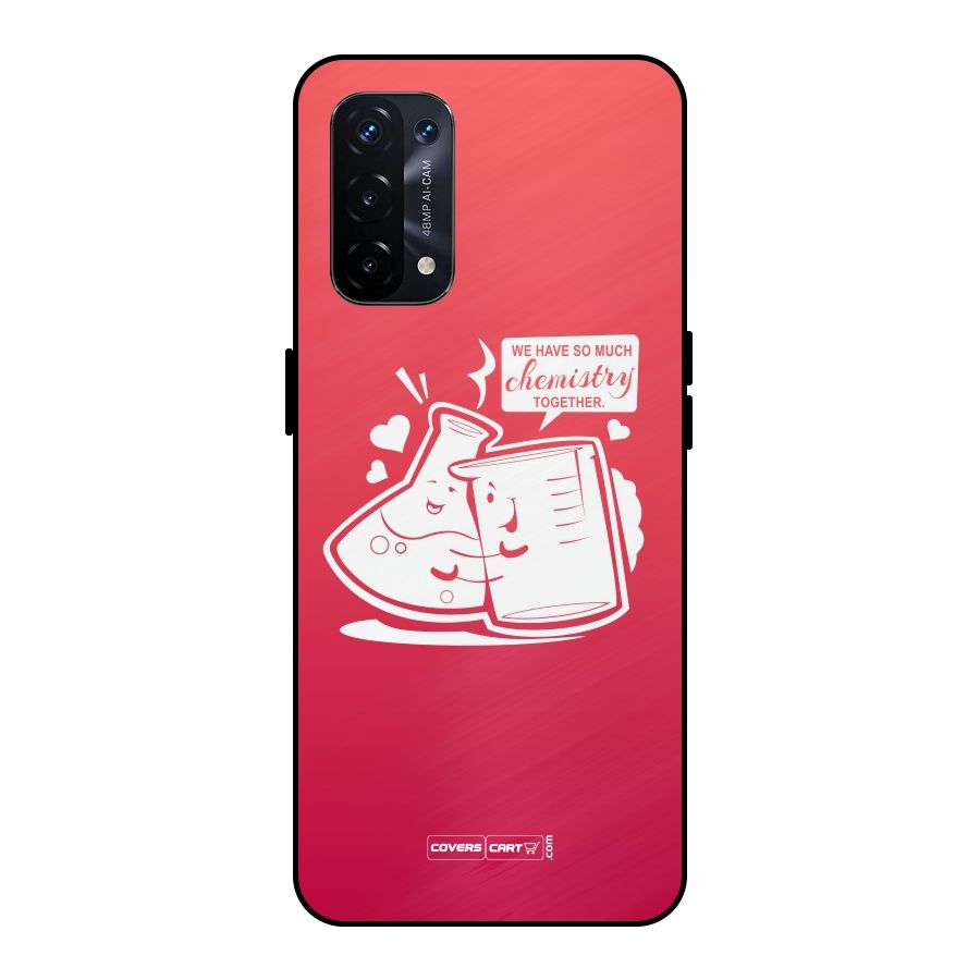 So Much Chemistry Metal Back Case for Oppo A74 5G