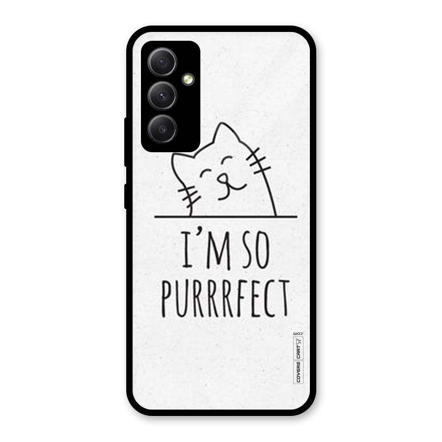 So Purrfect Glass Back Case for Galaxy A34