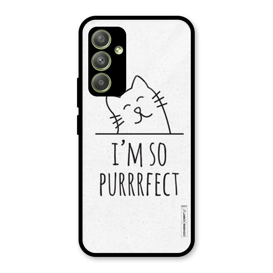 So Purrfect Glass Back Case for Galaxy A54