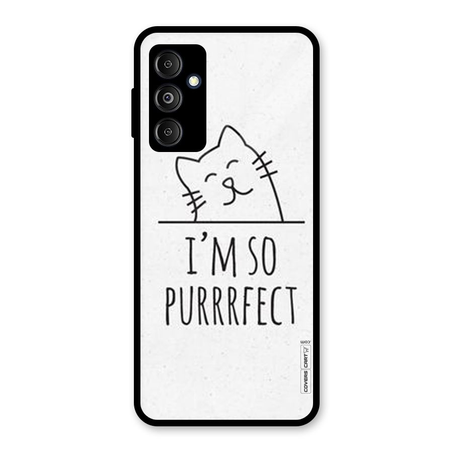 So Purrfect Glass Back Case for Galaxy M14 5G