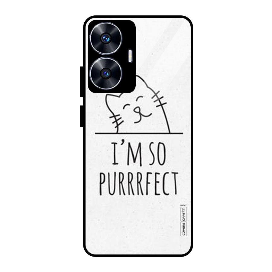 So Purrfect Glass Back Case for Realme Narzo N55