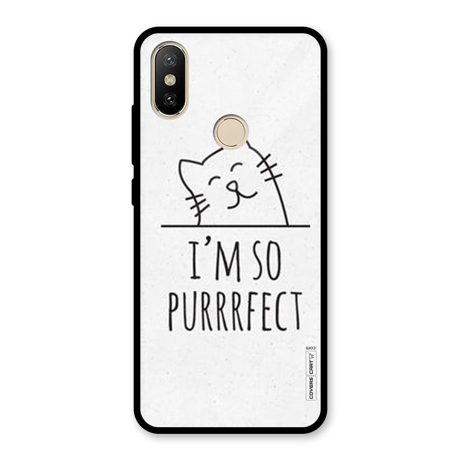 So Purrfect Glass Back Case for Redmi A2