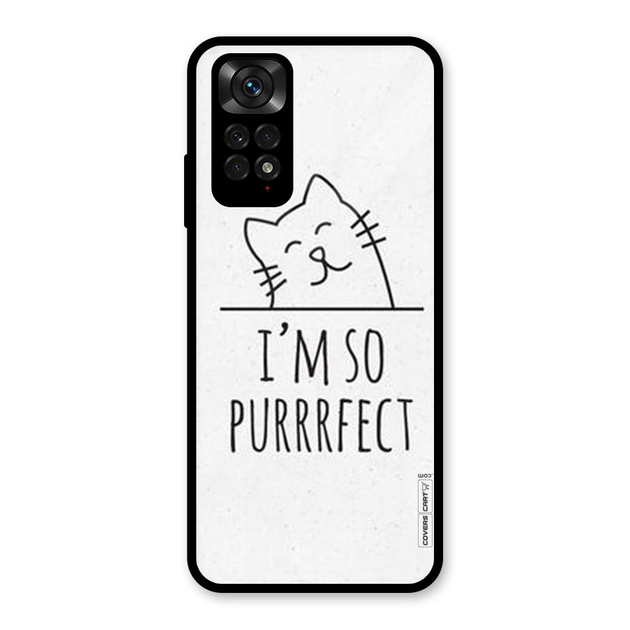 So Purrfect Glass Back Case for Redmi Note 11S