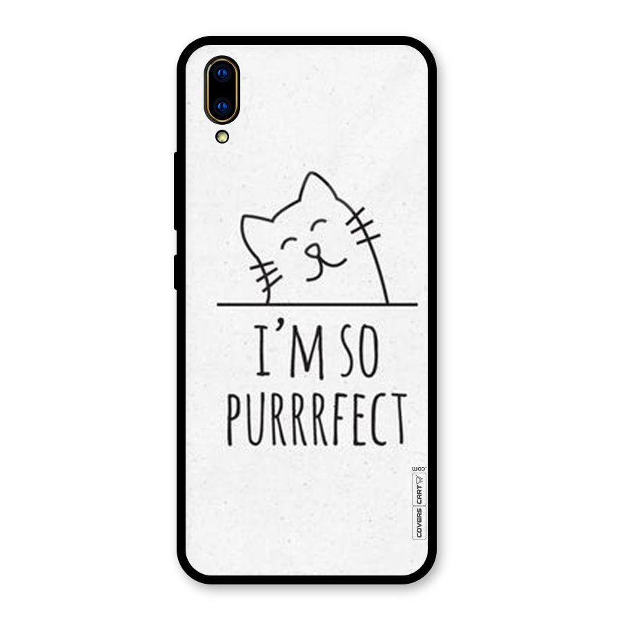 So Purrfect Glass Back Case for Vivo V11 Pro