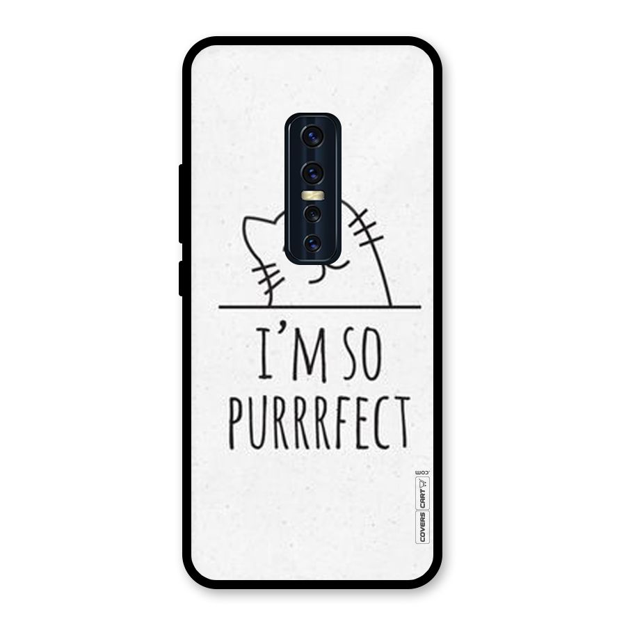 So Purrfect Glass Back Case for Vivo V17 Pro