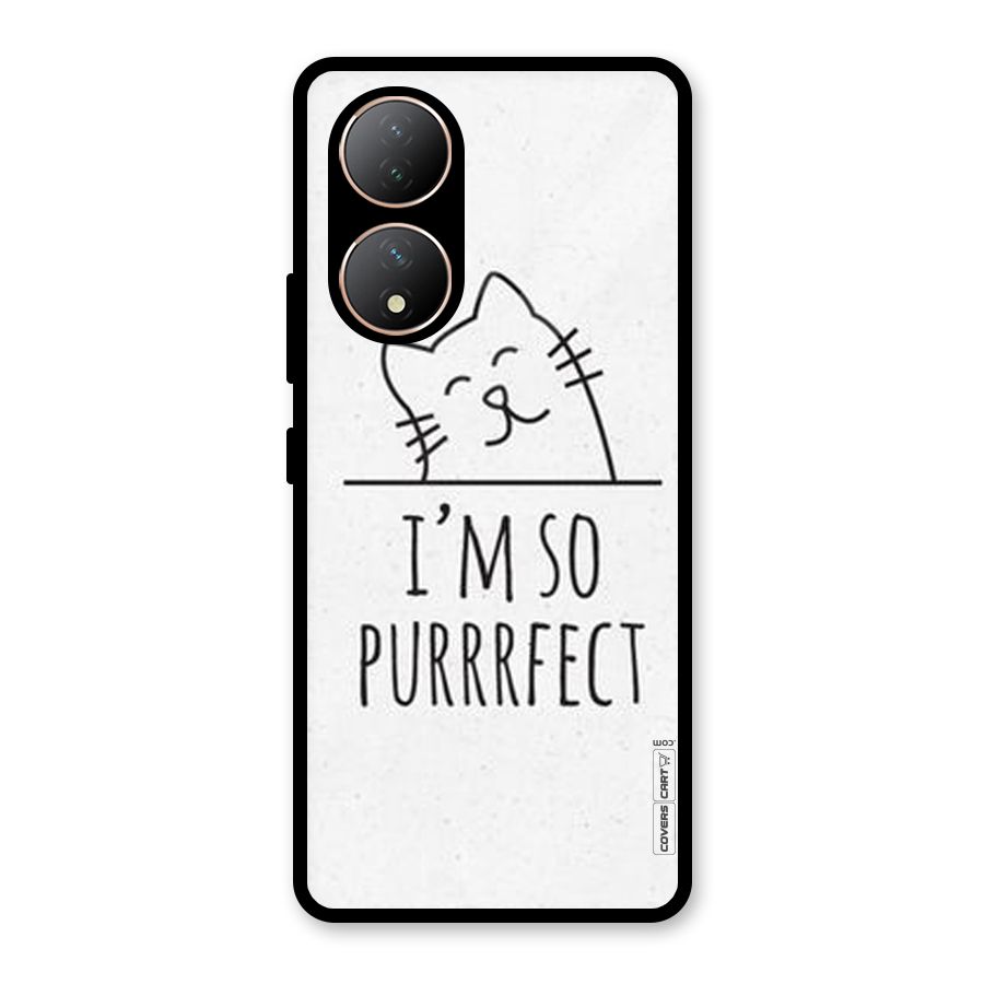 So Purrfect Glass Back Case for Vivo Y100A