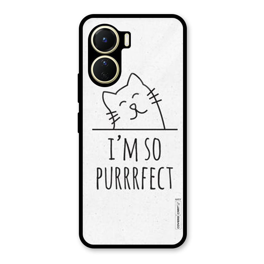 So Purrfect Glass Back Case for Vivo Y16