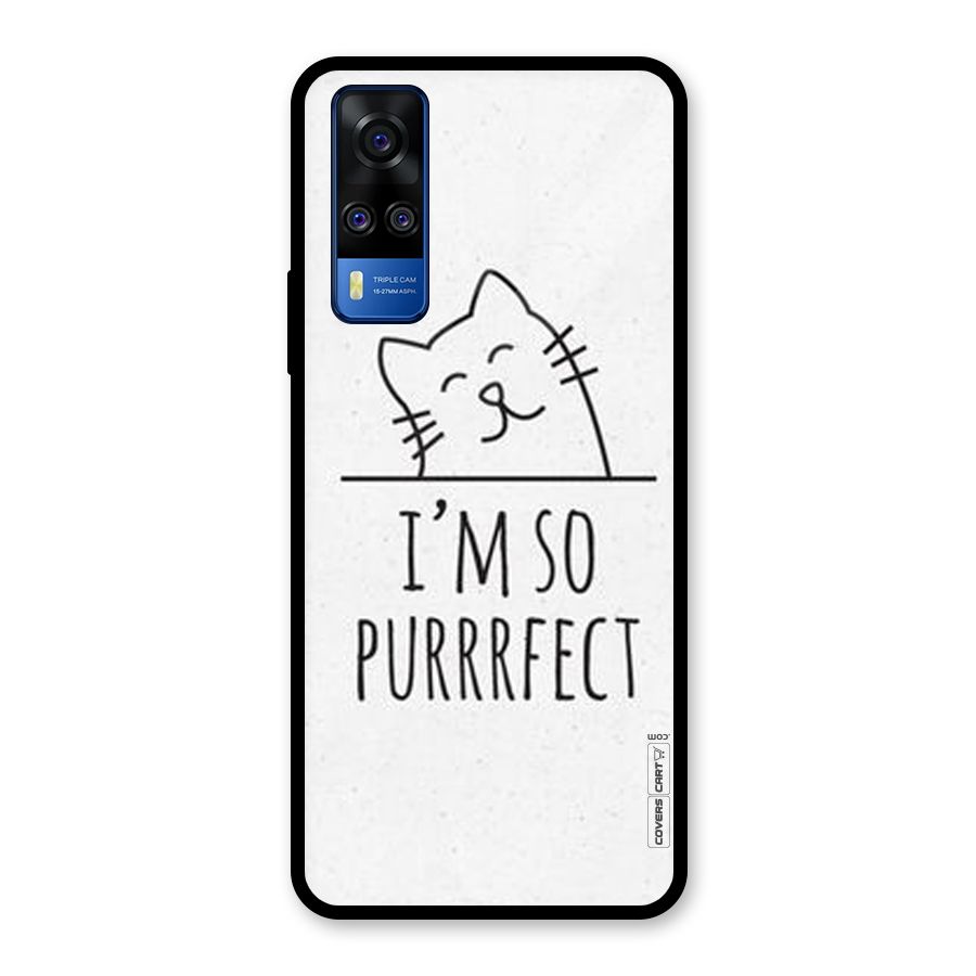 So Purrfect Glass Back Case for Vivo Y31