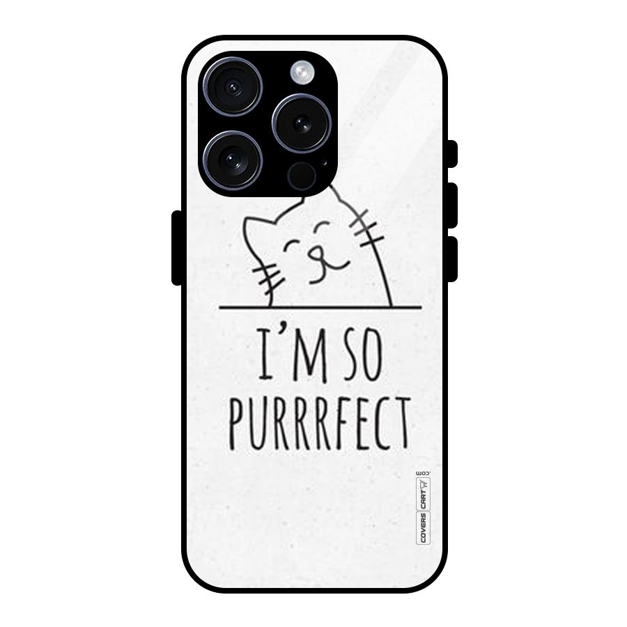 So Purrfect Glass Back Case for iPhone 15 Pro