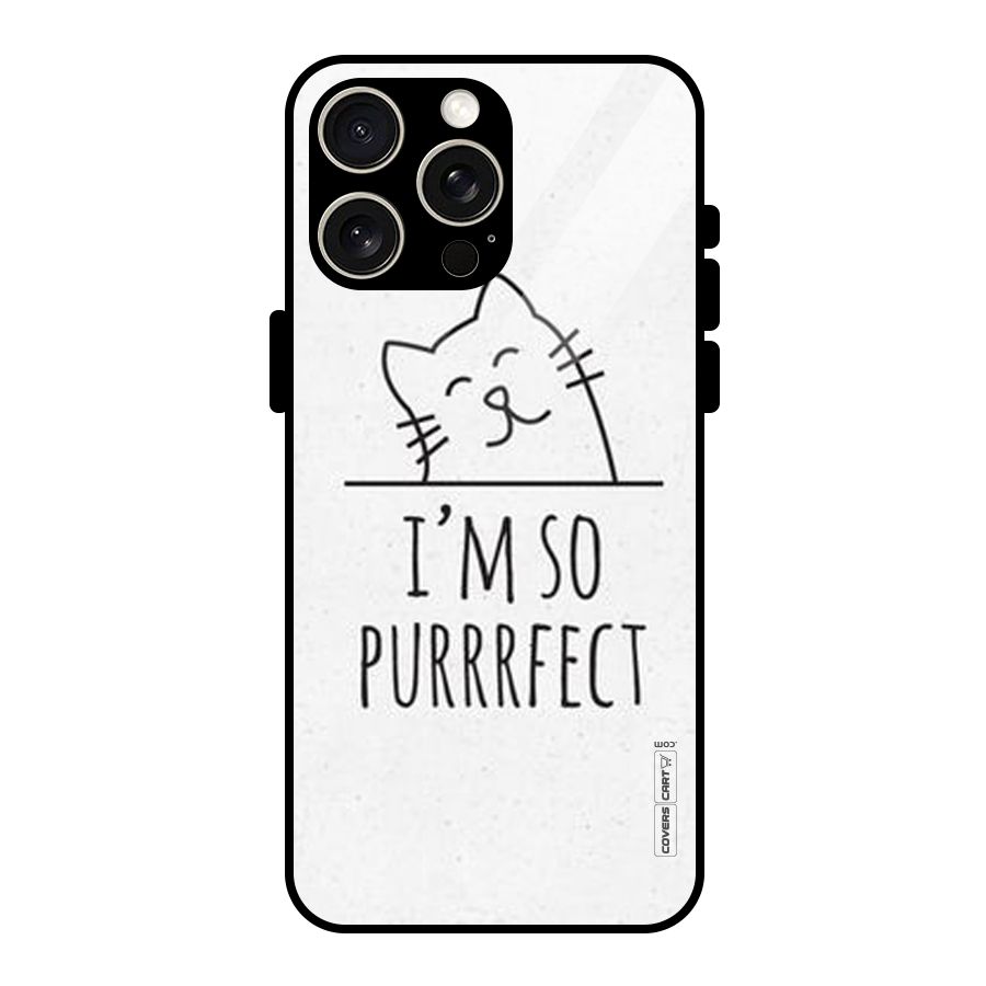 So Purrfect Glass Back Case for iPhone 15 Pro Max