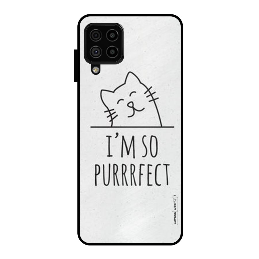 So Purrfect Metal Back Case for Galaxy A22 4G