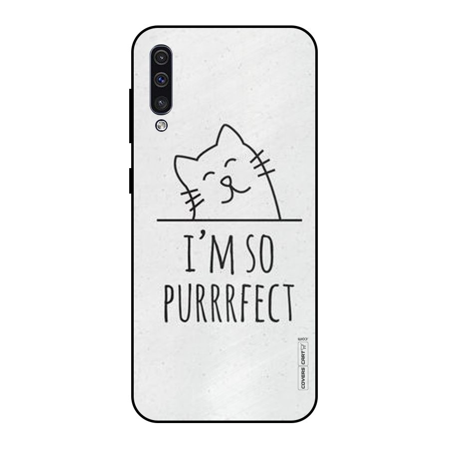 So Purrfect Metal Back Case for Galaxy A50