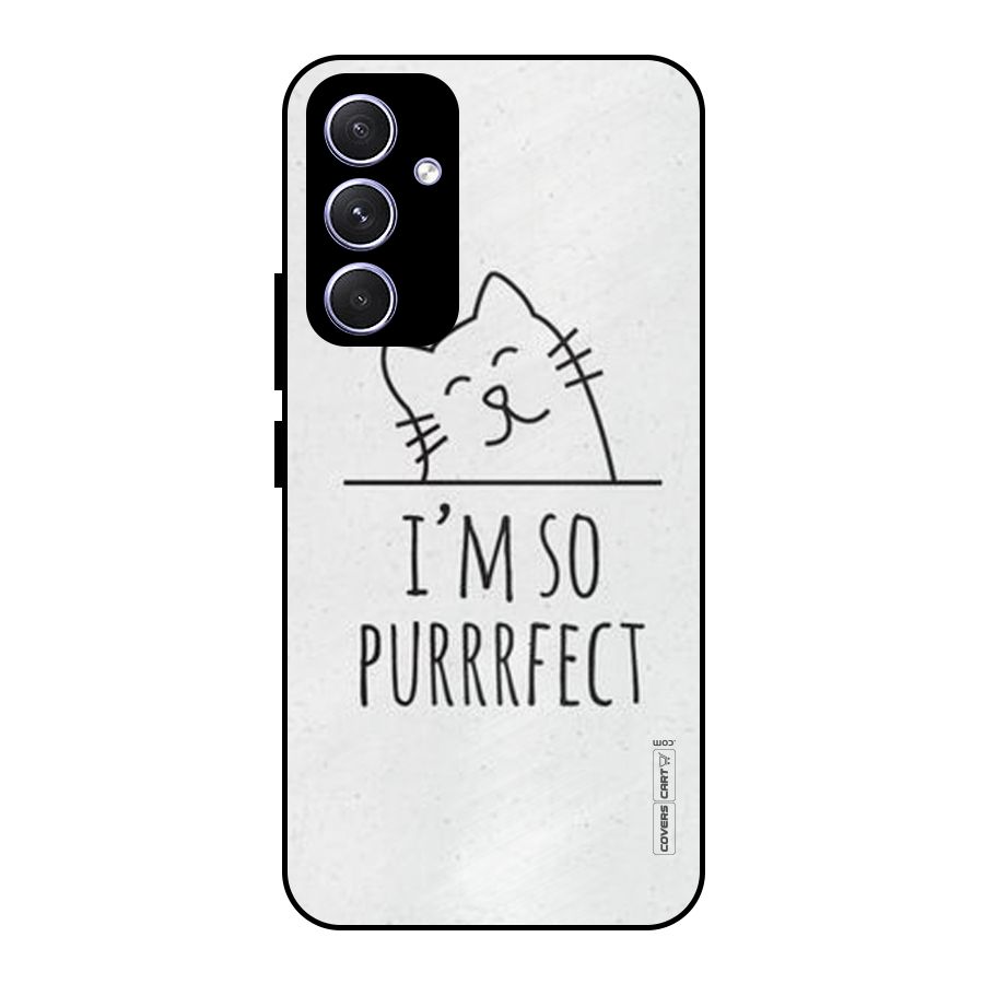 So Purrfect Metal Back Case for Galaxy A54