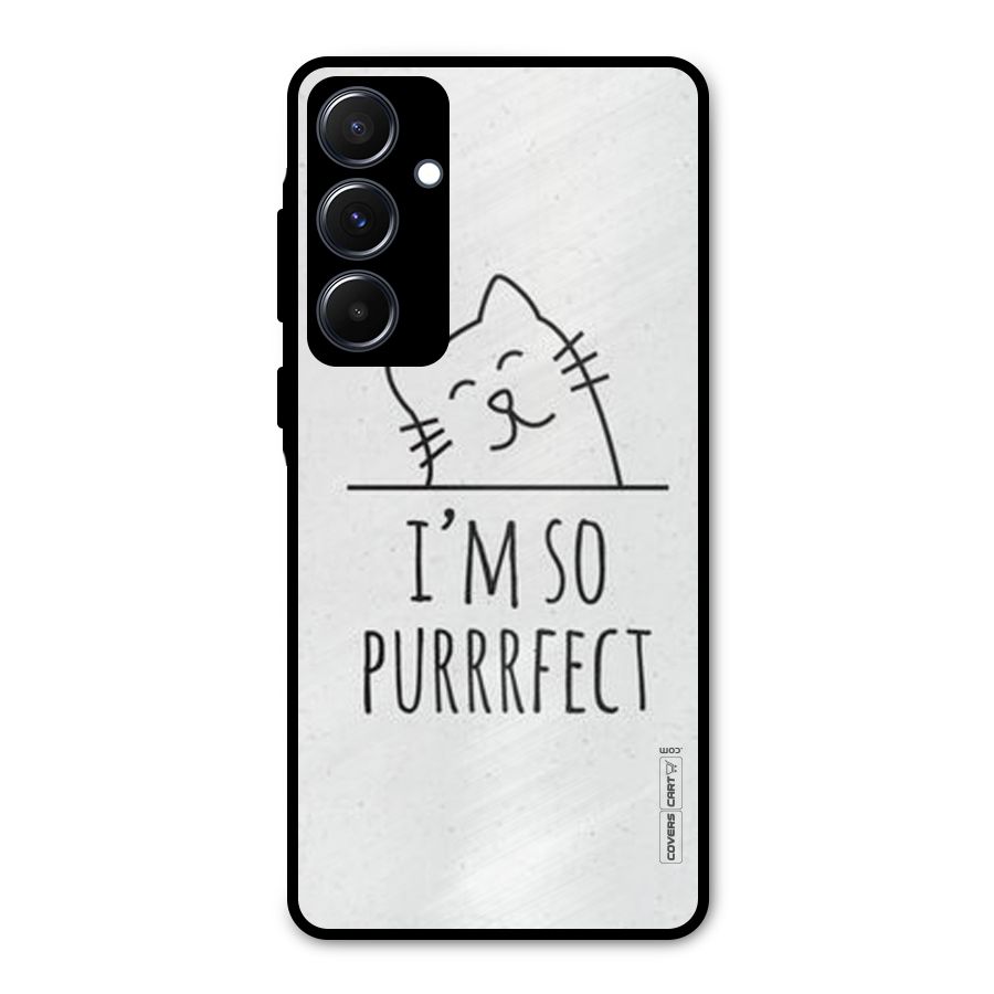 So Purrfect Metal Back Case for Galaxy A55