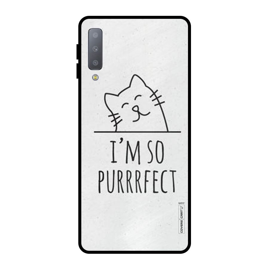 So Purrfect Metal Back Case for Galaxy A7 (2018)