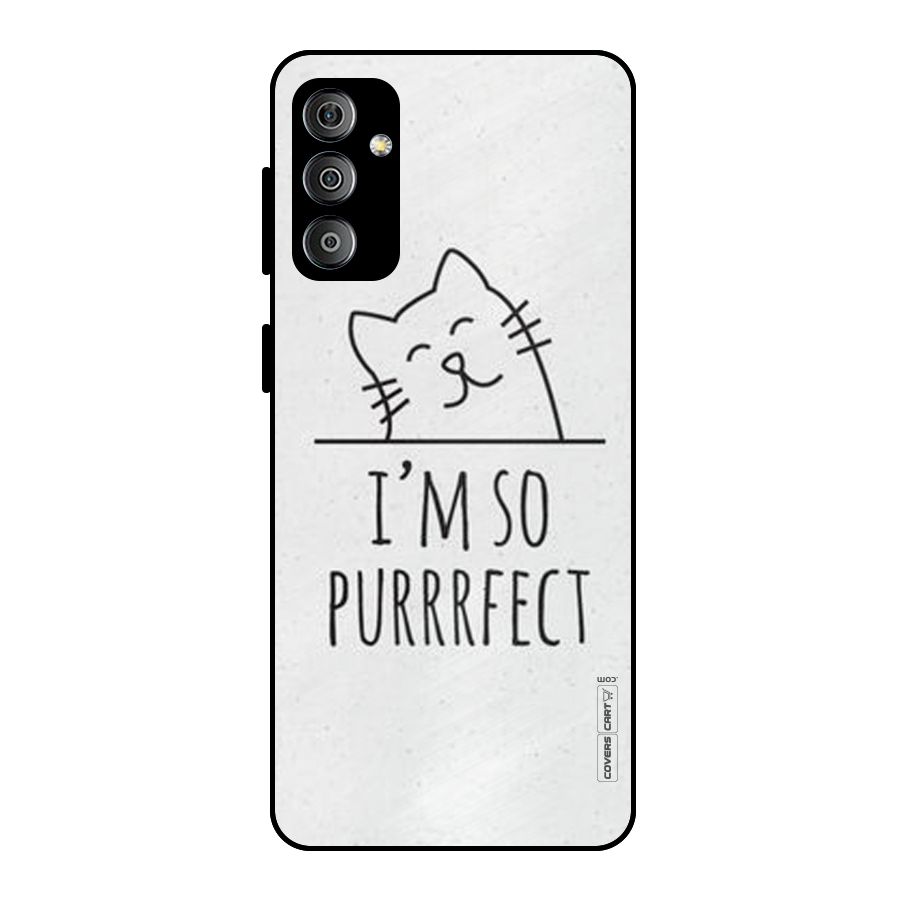 So Purrfect Metal Back Case for Galaxy F23