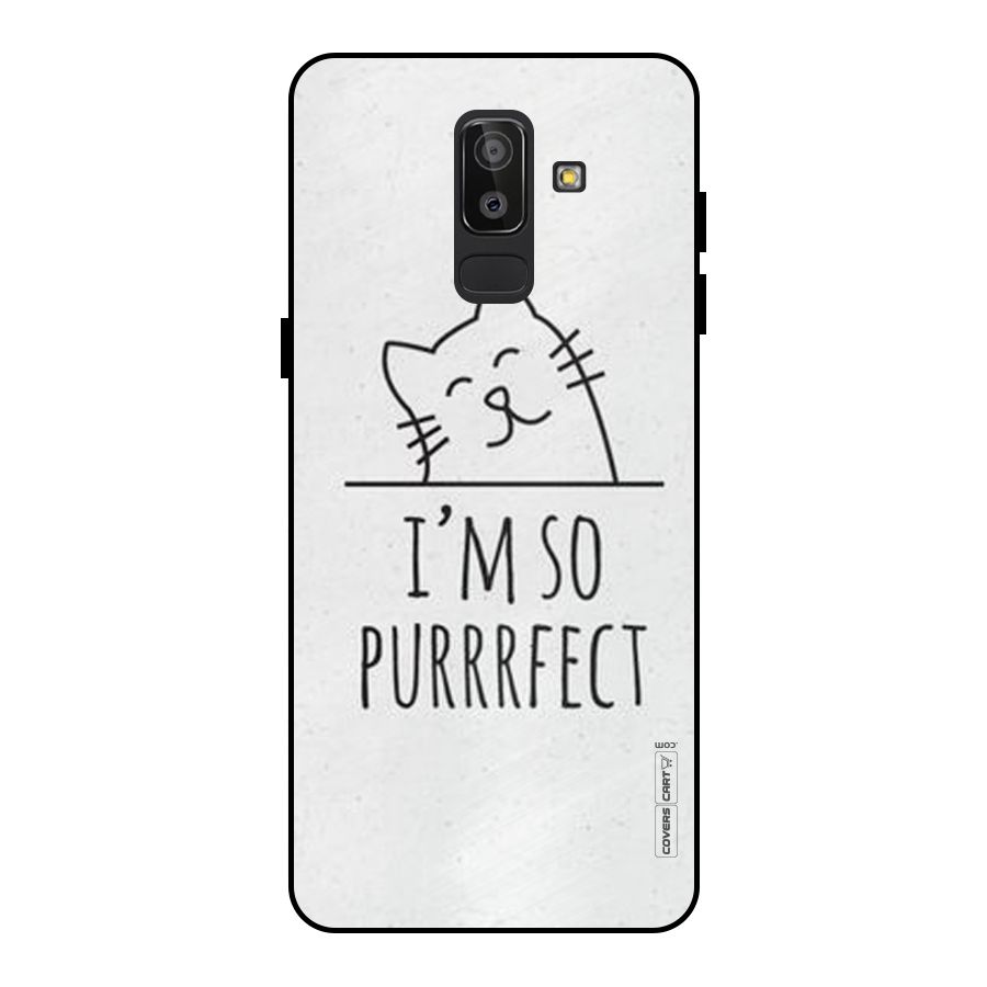 So Purrfect Metal Back Case for Galaxy J8