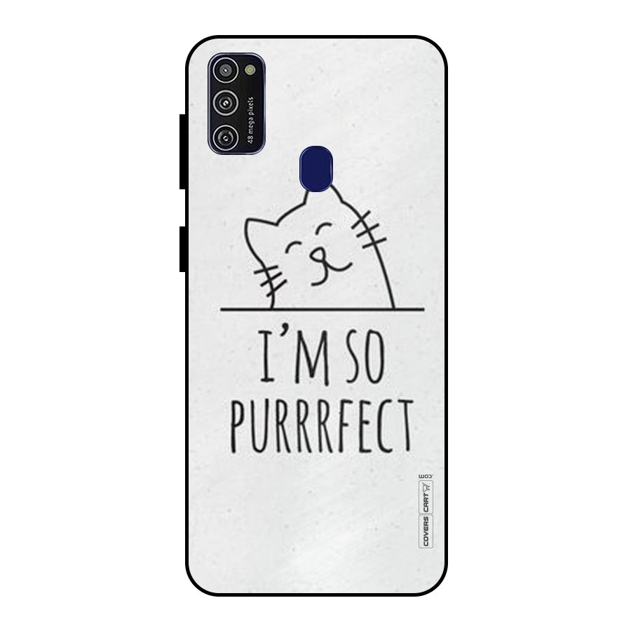 So Purrfect Metal Back Case for Galaxy M21