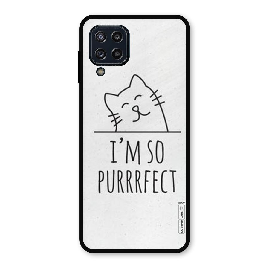 So Purrfect Metal Back Case for Galaxy M32