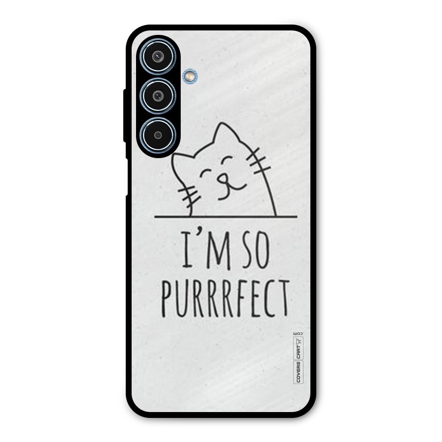 So Purrfect Metal Back Case for Galaxy M35